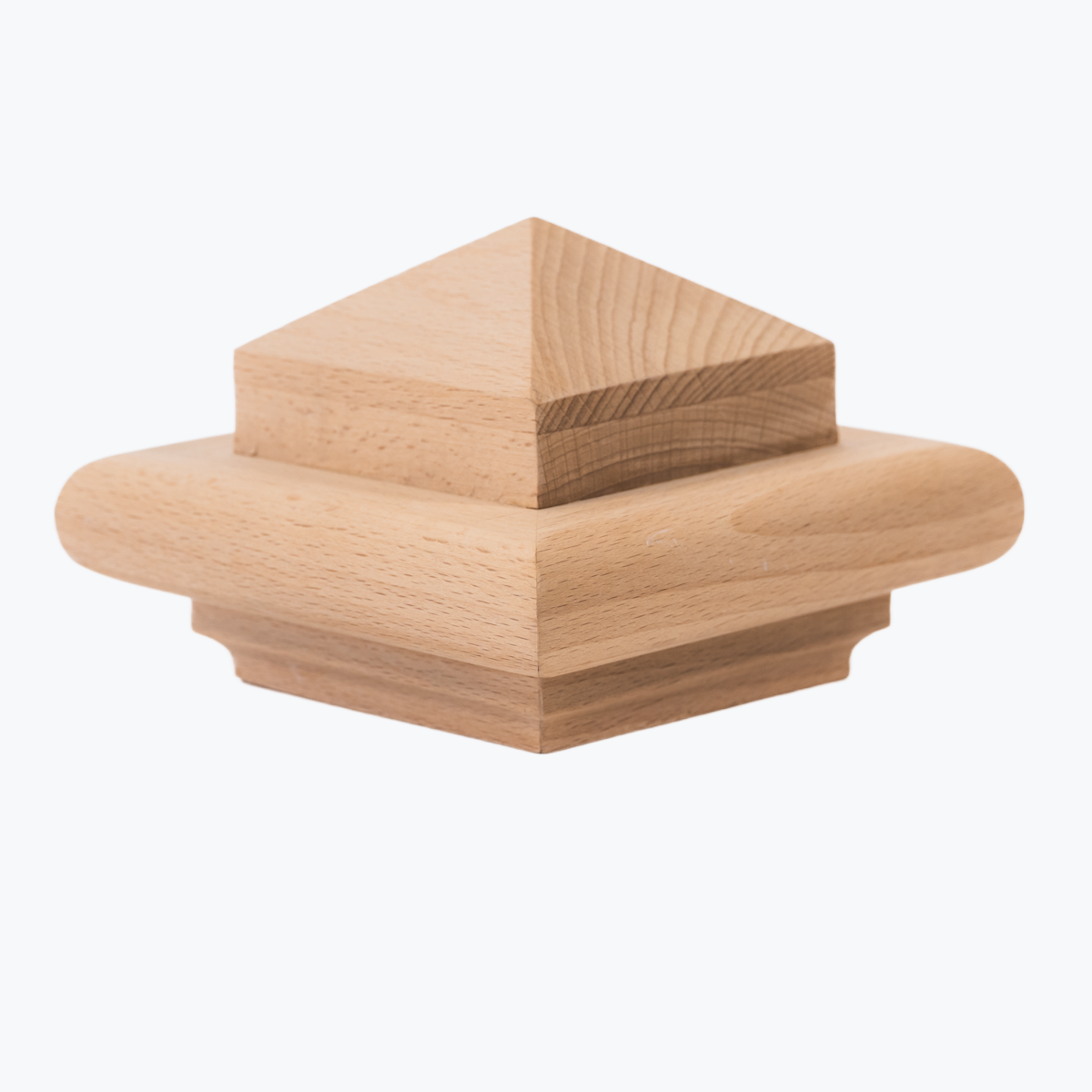 B300 - Box Newel Cap - "B" Style Pyramid Top - Fits 3" Post