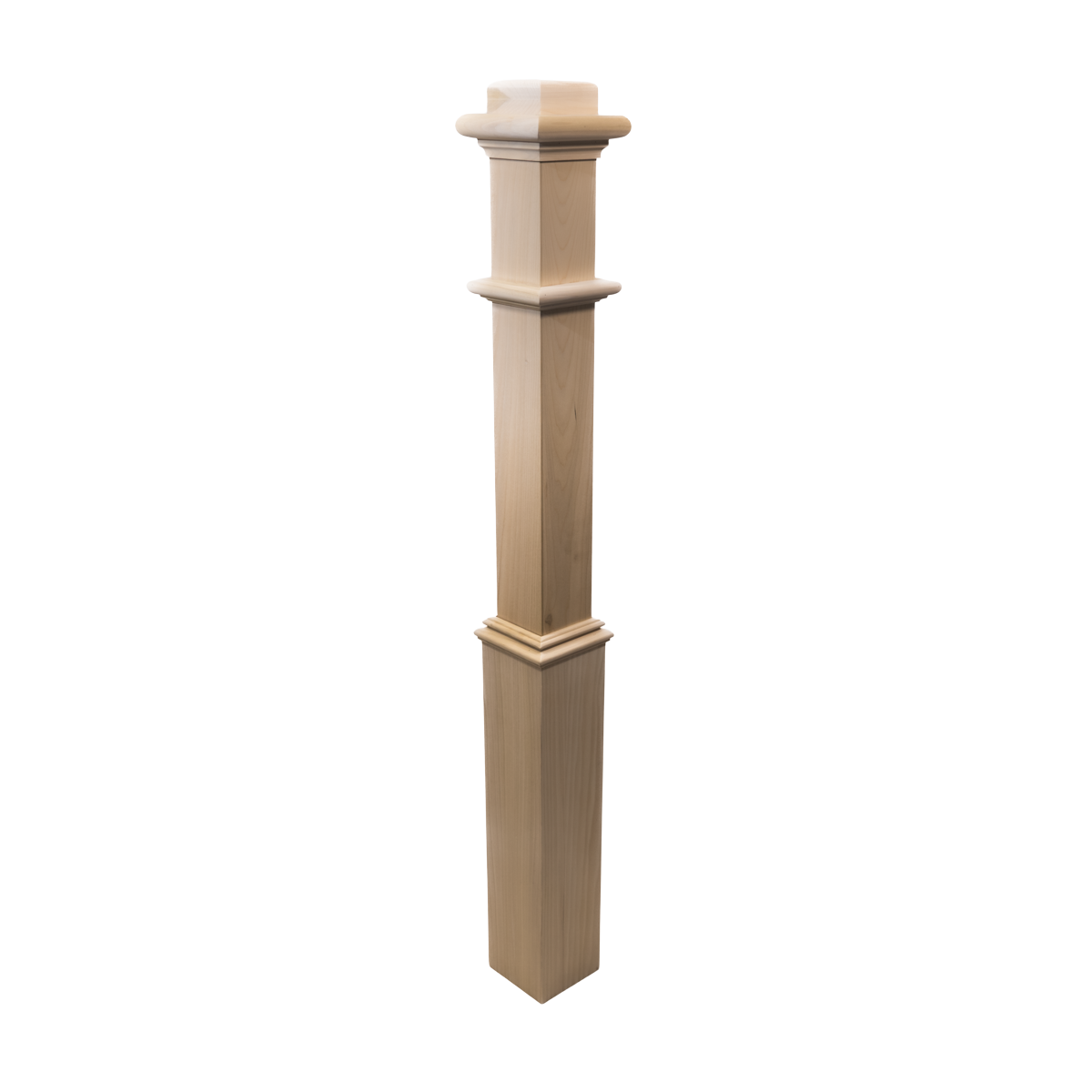 960 - Box Newel - Plain Style With Pedestal - 48" x 4 1/2"