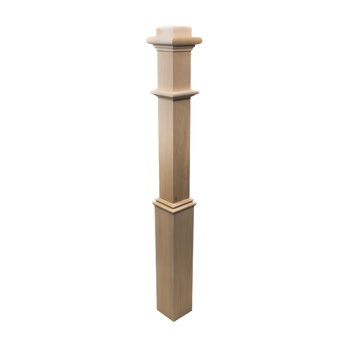 960 | Box Newel | Plain Style With Pedestal | 48" x 4 1/2"