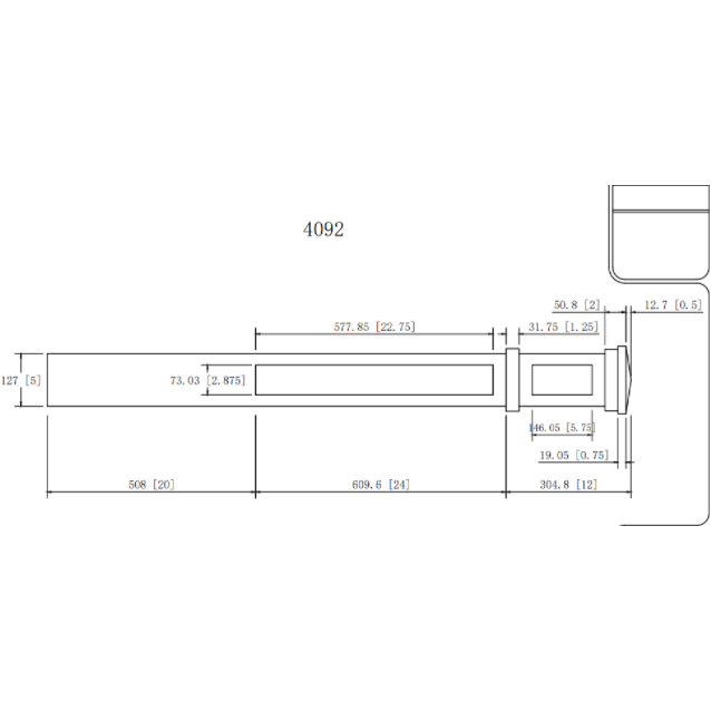 C-4092 | Craftsman Solid Box Newel