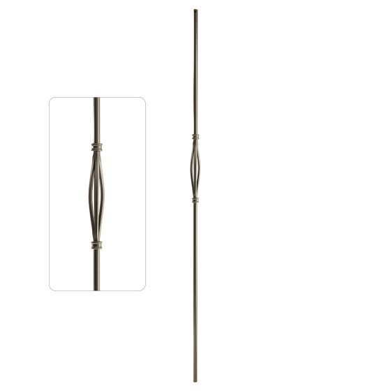 Steel Tube Balusters | 1/2" Round Series | Single Long Basket