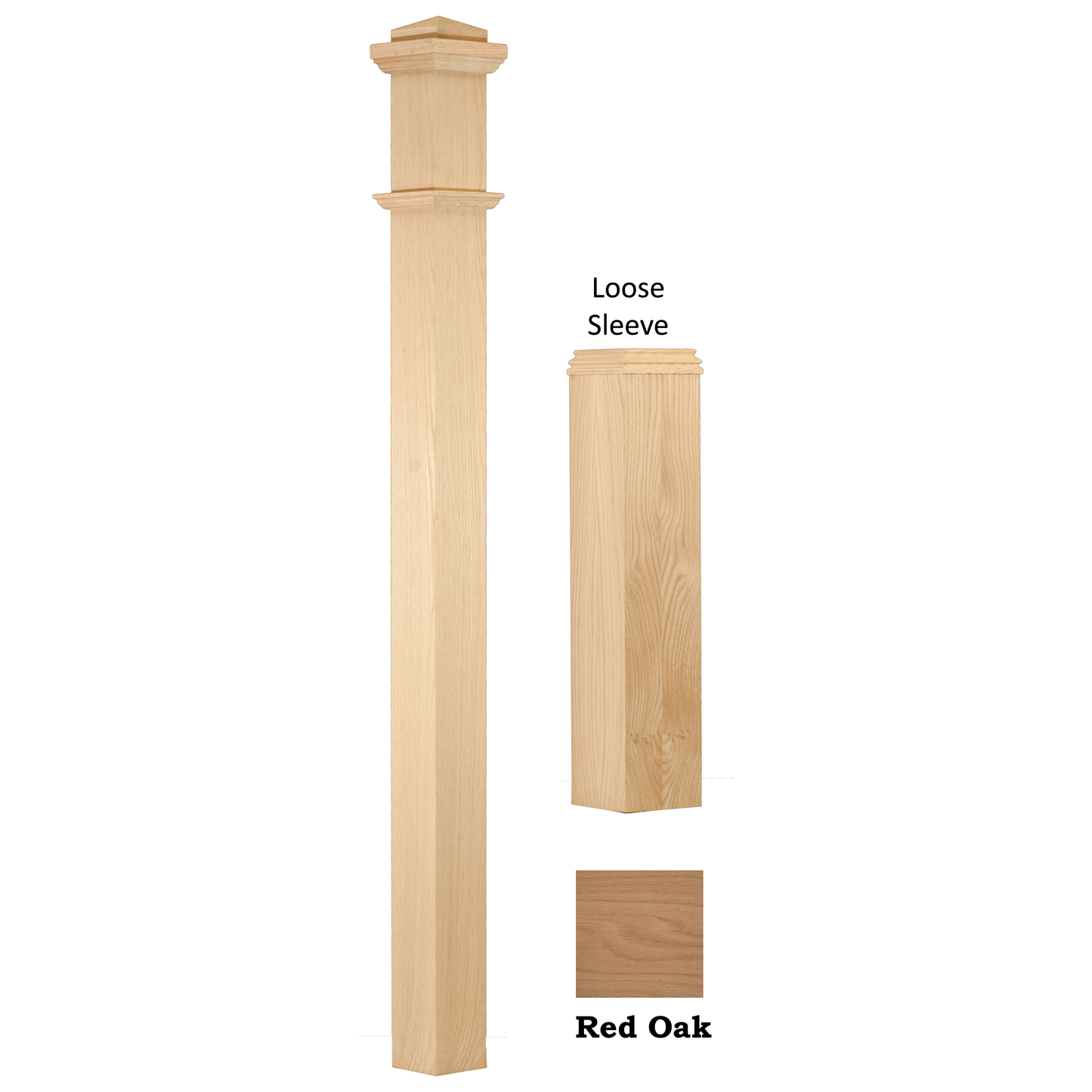 C4291-ADJ -  Adjustable Box Newel - 55"