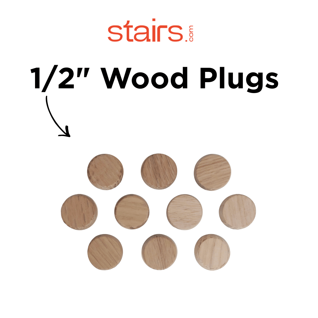 1/2" Tapered Wood Plugs - All Things Stairs