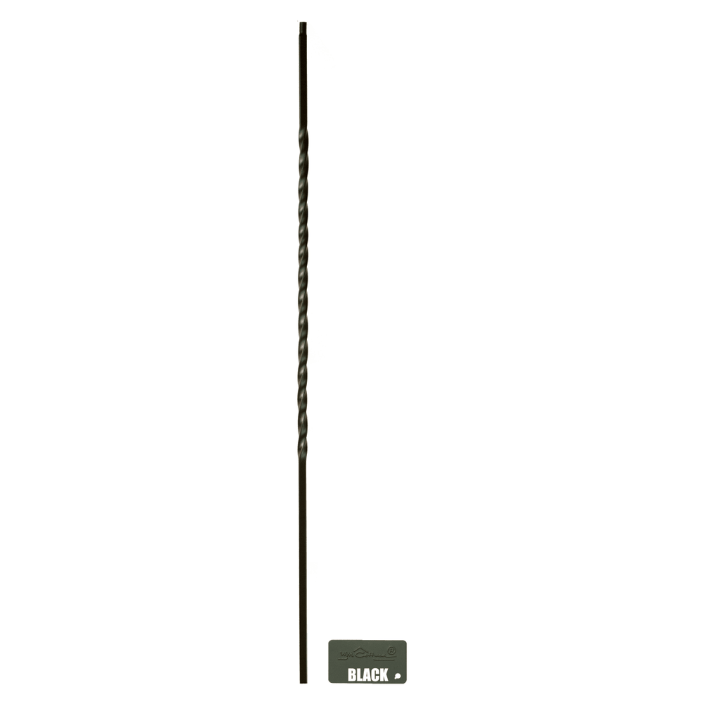 1TW22 | Single 22" Twist Iron Baluster | 2554 | 1/2" - All Things Stairs