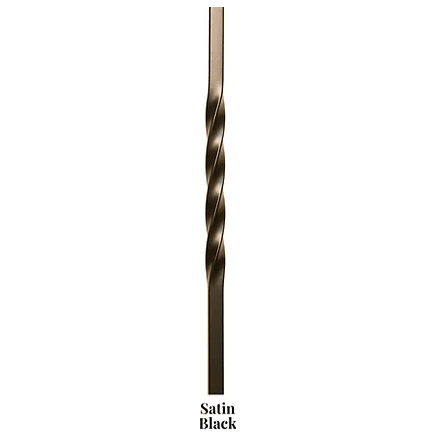 1TW22 | Single 22" Twist Iron Baluster | 2554 | 1/2" - All Things Stairs