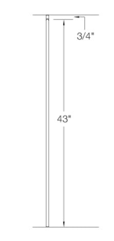 2G01 | Iron Baluster | Plain | 5/8" Square | Satin Black - All Things Stairs