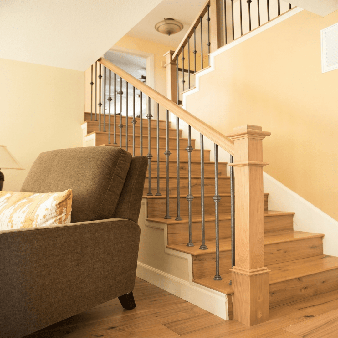 2GR20 | Iron Baluster | Round | Double Collar | 5/8" - All Things Stairs
