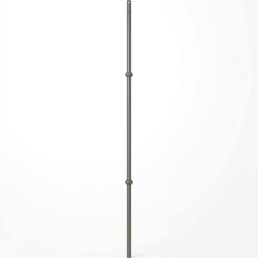 2GR20 | Iron Baluster | Round | Double Collar | 5/8" - All Things Stairs