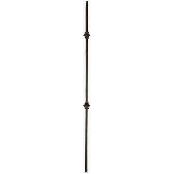 2KNUC44 | 2557 | Double Knuckle Iron Baluster | 1/2" - All Things Stairs