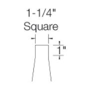 313PT | Craftsman Style Tapered Newel Post | 3" - All Things Stairs