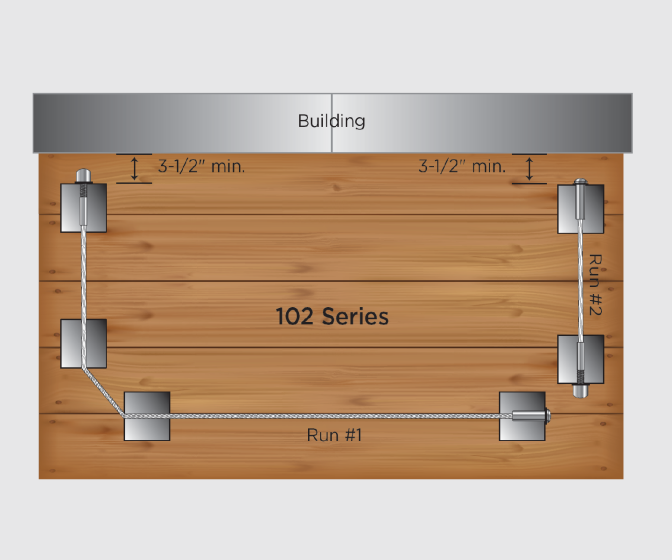 RailFX® Cable Rail Kits | 102 Series | Ø 3/16" Cable | Through-Post | Metal Post Applications