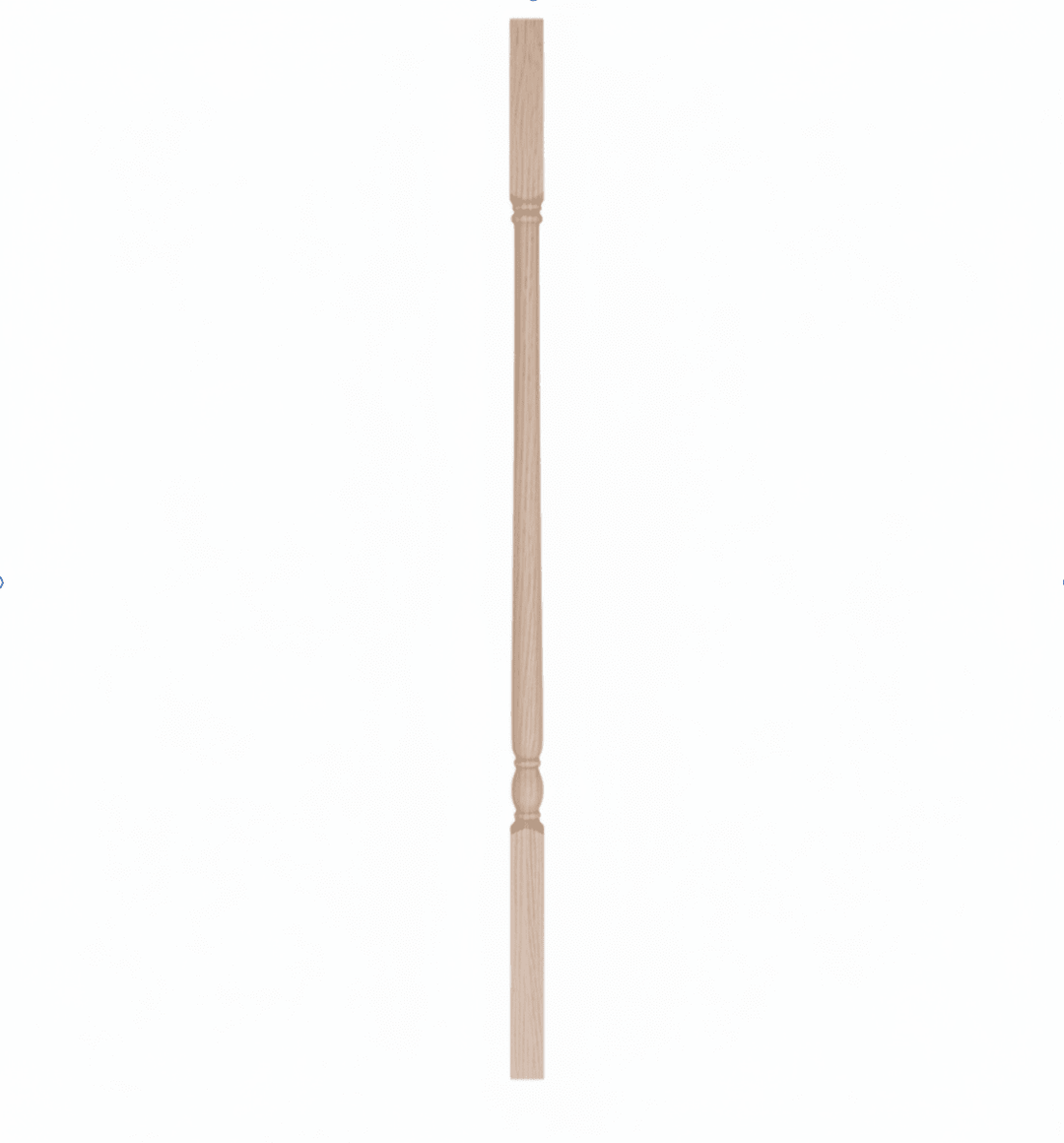 5141 | Wood Baluster | Colonial Square Top | 1-1/4" - All Things Stairs