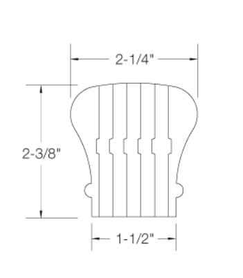 6010B | Bender Wood Handrail | 4ft - 20ft