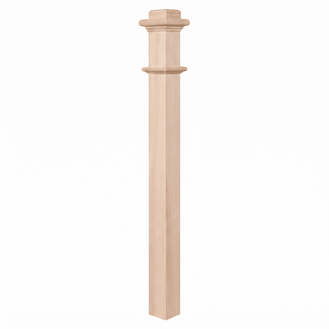 963 | Box Newel | Plain Style | 56" x 3 1/2" - All Things Stairs
