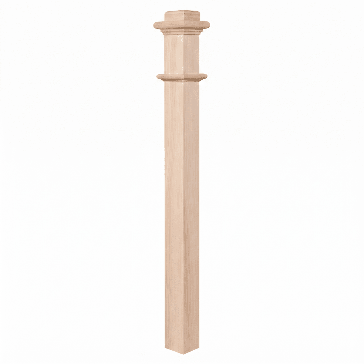 963 | Box Newel | Plain Style | 56" x 3 1/2" - All Things Stairs