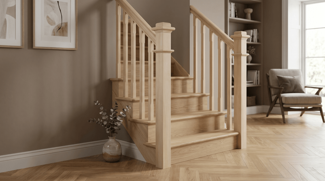 963 | Box Newel | Plain Style | 56" x 3 1/2" - All Things Stairs
