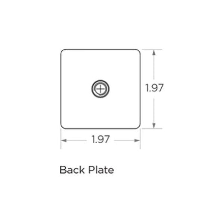 Flat Saddle | Fixed | Square | Glass Mount Bracket | 90° Arm | Alloy 304