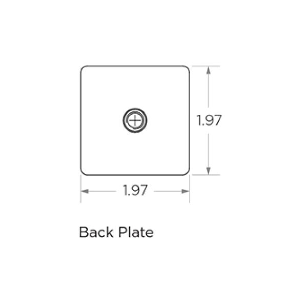 Round Saddle | Fixed | Square | Glass Mount Bracket | 90° Arm | Alloy 304