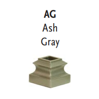 Iron Baluster | Double Ring | Lite | Ash Grey | 1/2" x 44" | Coffman