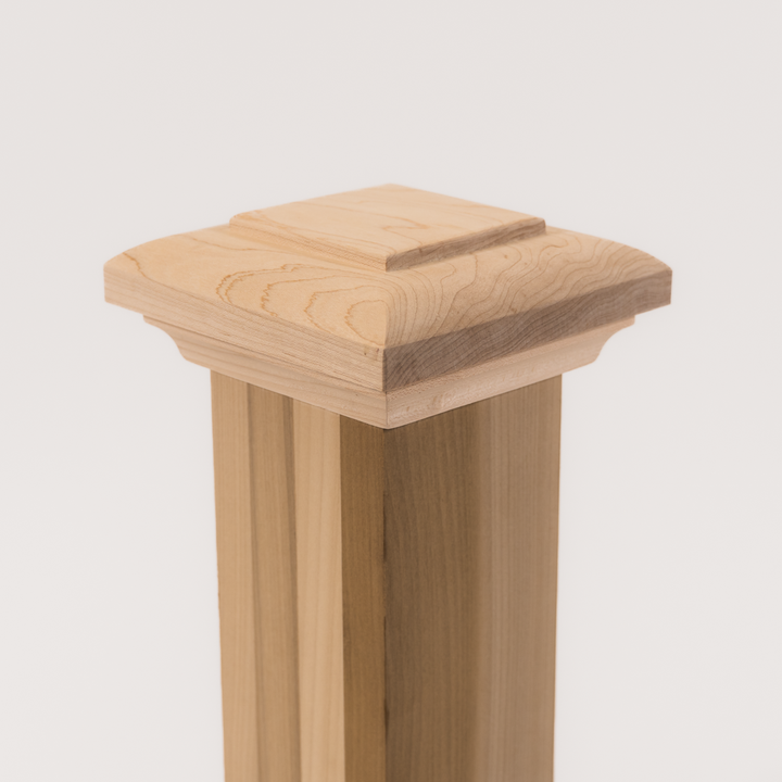 D300 | Box Newel Cap | "D" Style Deco Top | Fits 3" Post