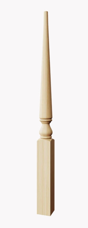 CLEARANCE | 4013PT | Stabilizer Newel | Colonial Pin Top | 3" x 43" | POPLAR