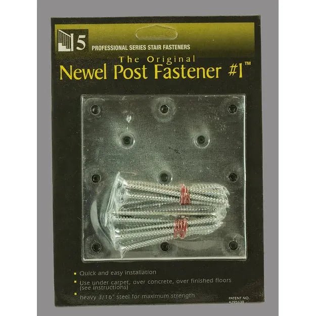 C - 3501 NEWEL PLATE FASTENER WITH TRIM - All Things Stairs