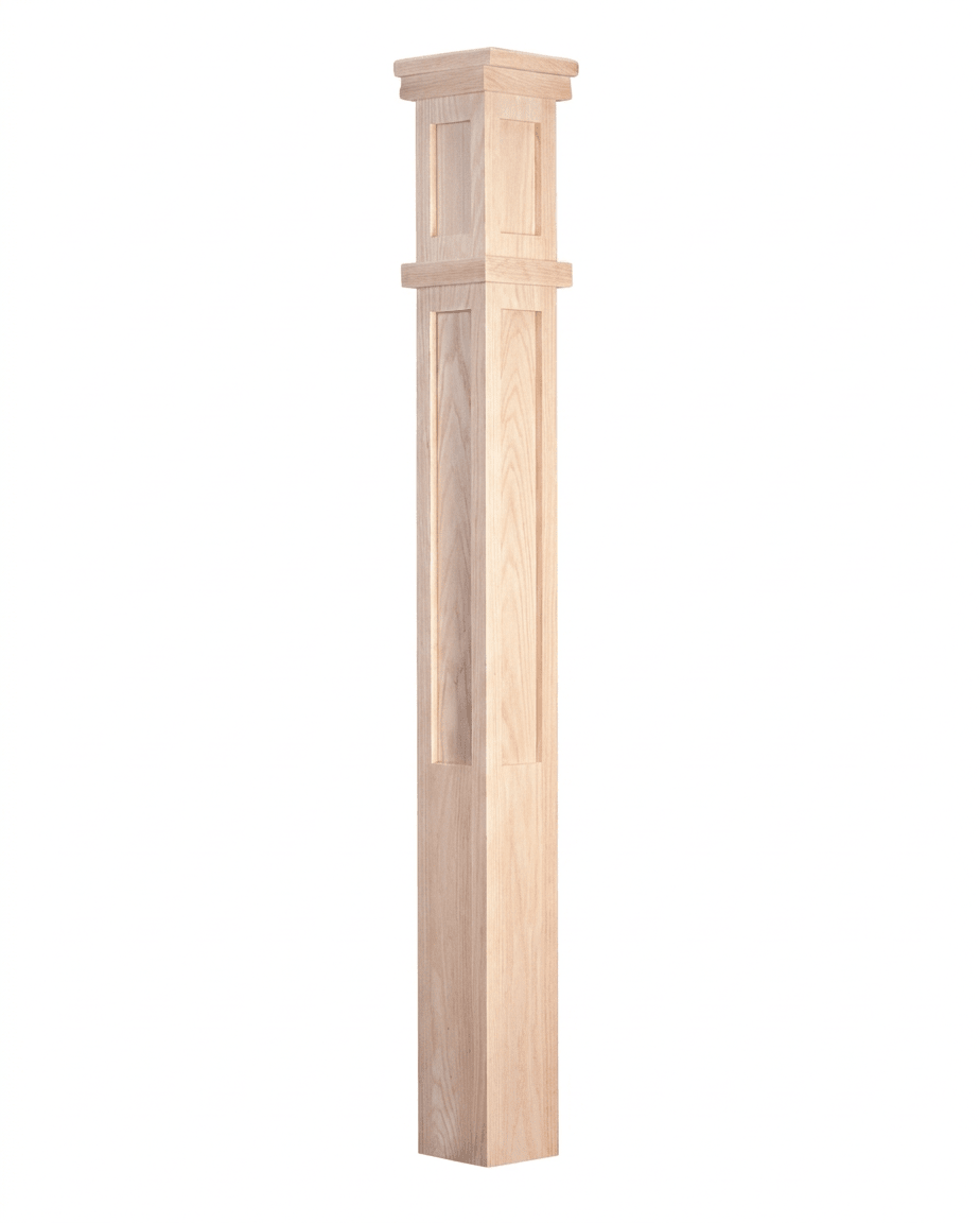 C-4092 | Craftsman Solid Box Newel - All Things Stairs