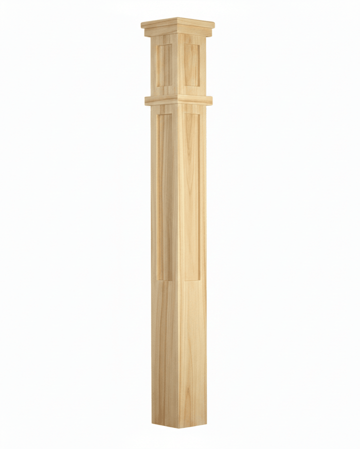 C-4092 | Craftsman Solid Box Newel - All Things Stairs