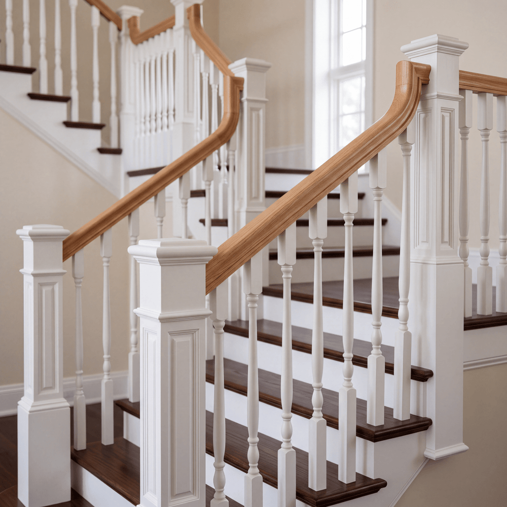 C-6110S | Bristol Series Solid Cap Handrail | Rail - All Things Stairs
