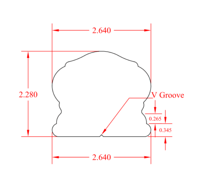 C - 6310 | Georgian Wood Handrail | Rail - All Things Stairs