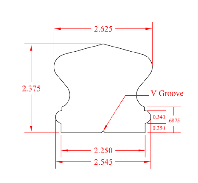 C - 6410 | Richmond Handrail | Rail - All Things Stairs