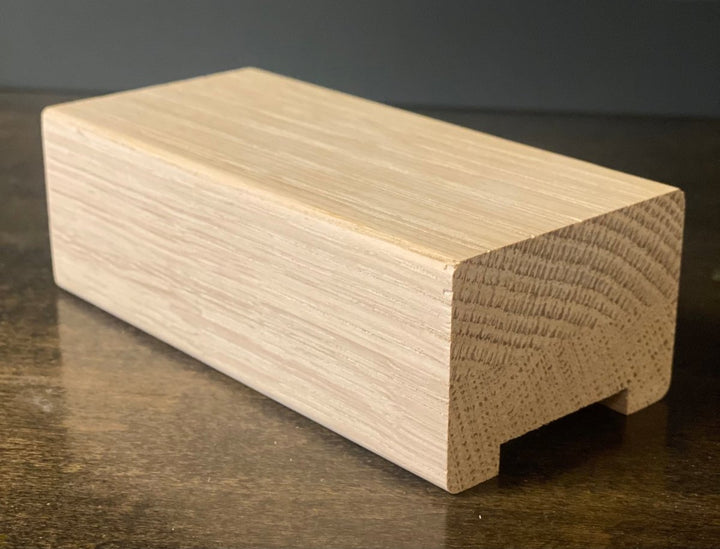 C - 6700 | 1 1/4" Plowed Rectangle Handrail with Fillet | 8ft & 16ft - All Things Stairs