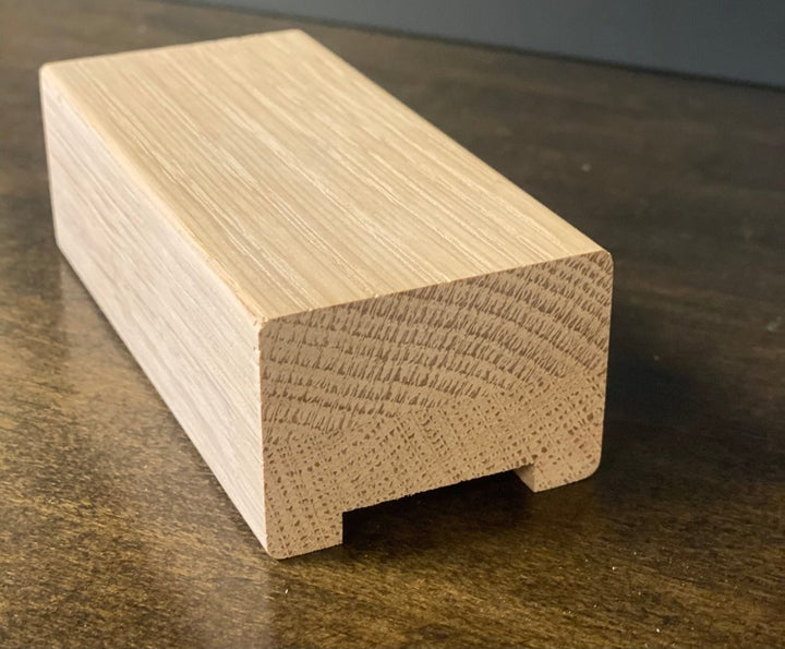 C - 6700 | 1 1/4" Plowed Rectangle Handrail with Fillet | 8ft & 16ft - All Things Stairs