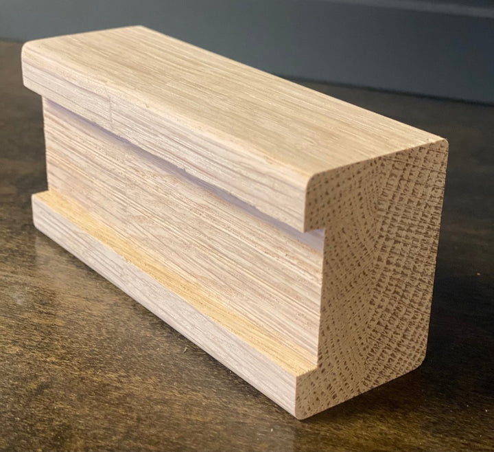 C - 6700 | 1 1/4" Plowed Rectangle Handrail with Fillet | 8ft & 16ft - All Things Stairs