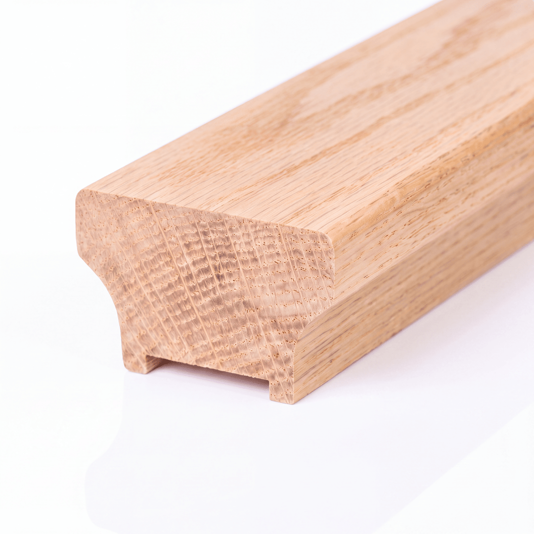 C-6840-PS | Craftsman "T" Rail | Solid Cap | Plowed 1-1/4" with Fillet - All Things Stairs