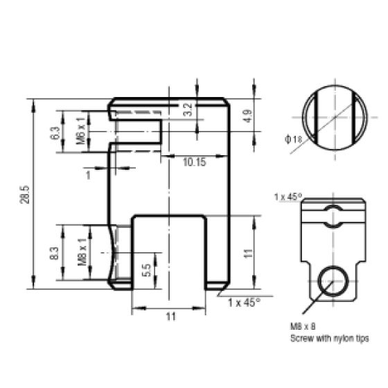 Cable Clip for Infill Railing Panels