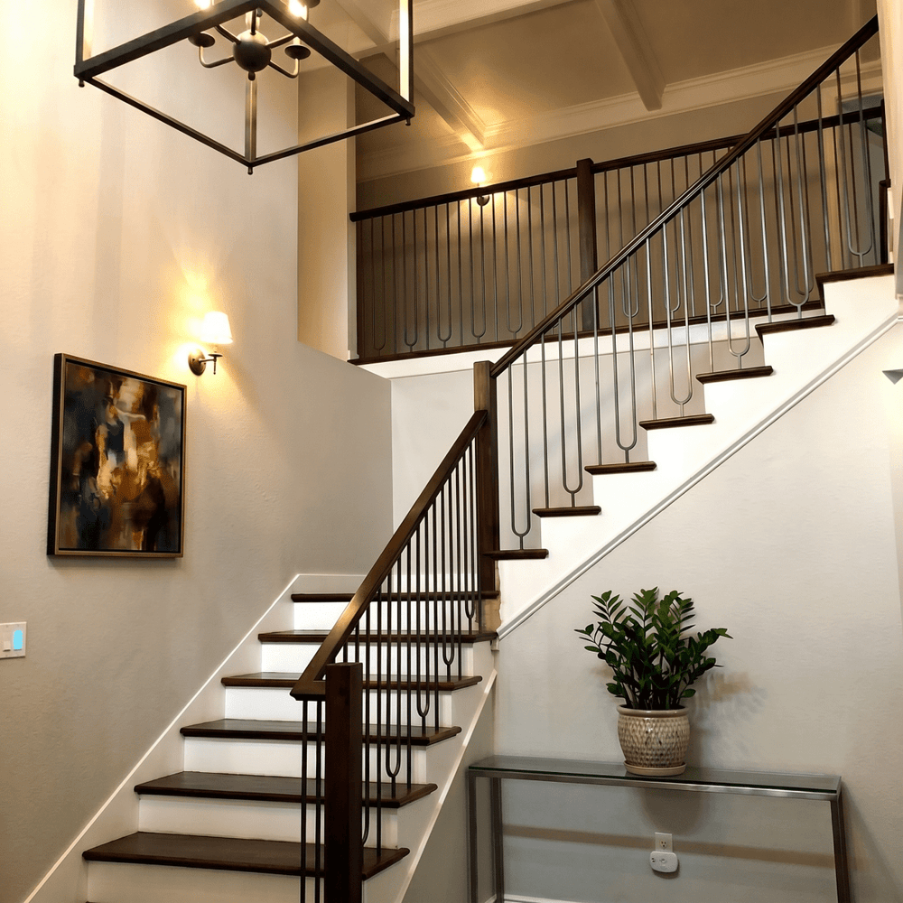 CLEARANCE | T86 | Iron Baluster | Split Oval | 1/2" Square Iron 44" Length | SATIN BLACK - All Things Stairs