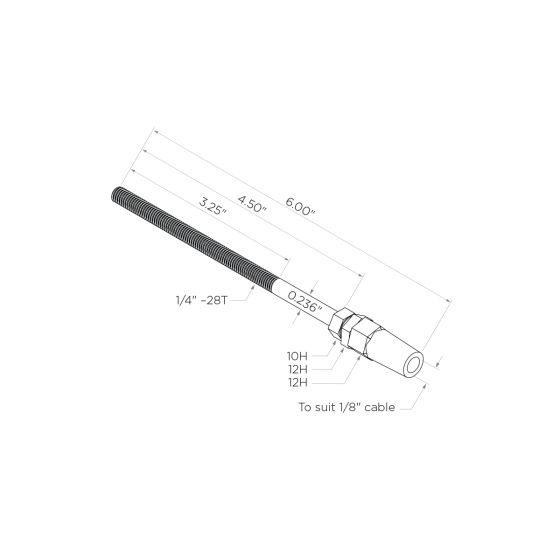 Bezdan Cable Tensioner | Through-Post | Metal Post (Level and Stair) | Wood Post (Level)