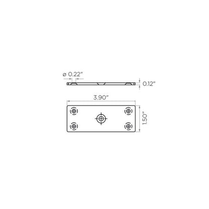 Bezdan Cable Fixed Saddle | Top Mount Bracket for Bezdan Fascia Mount Cable Post