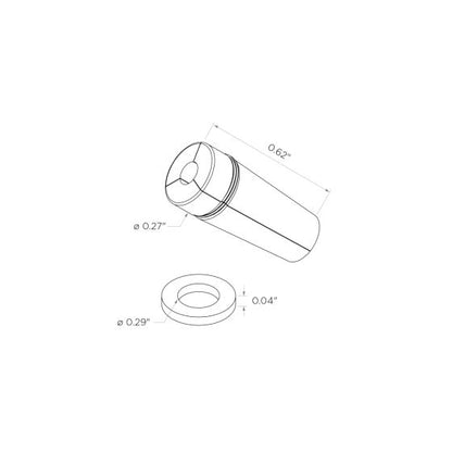 Bezdan Cable 1/8" Dia. Replacement Jaw and Brass Washer