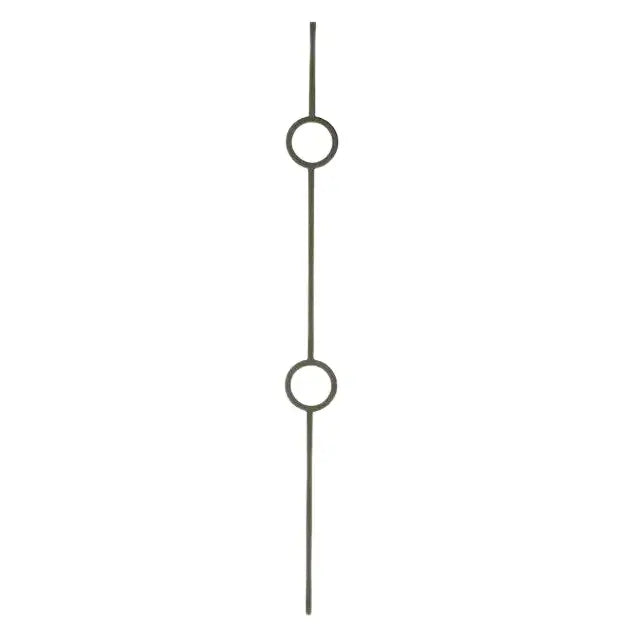 M40244 | Double Ring Iron Baluster | 2931 | 1/2"
