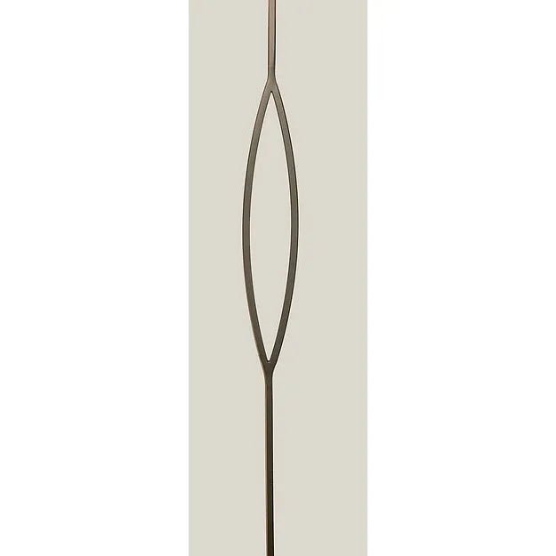 M432 2677 | Rounded Panel Iron Baluster 1/2" - All Things Stairs