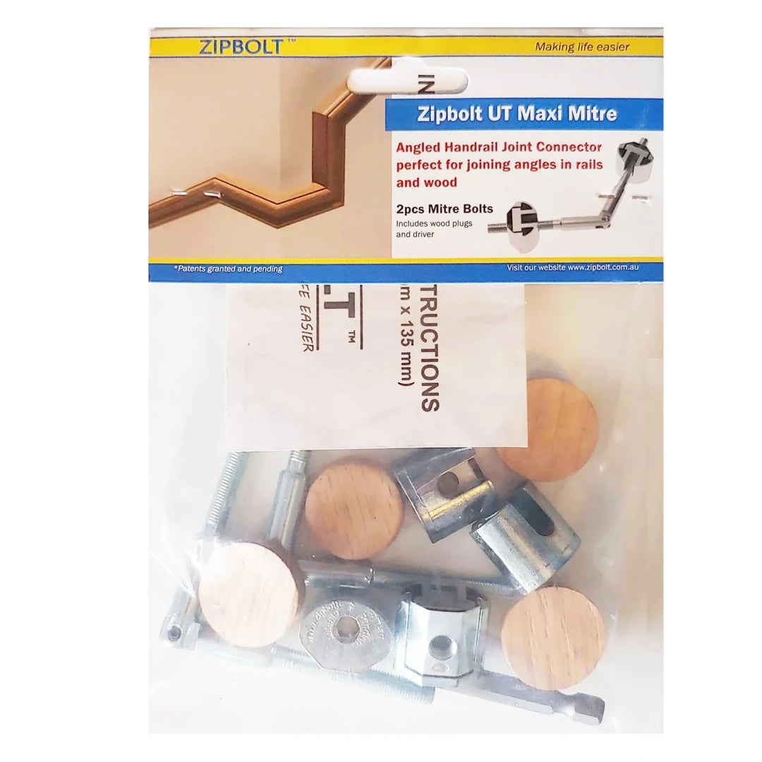 Maxi Mitre Connector - 11.610 Connects Mitered Staircase Handrail Sections - All Things Stairs