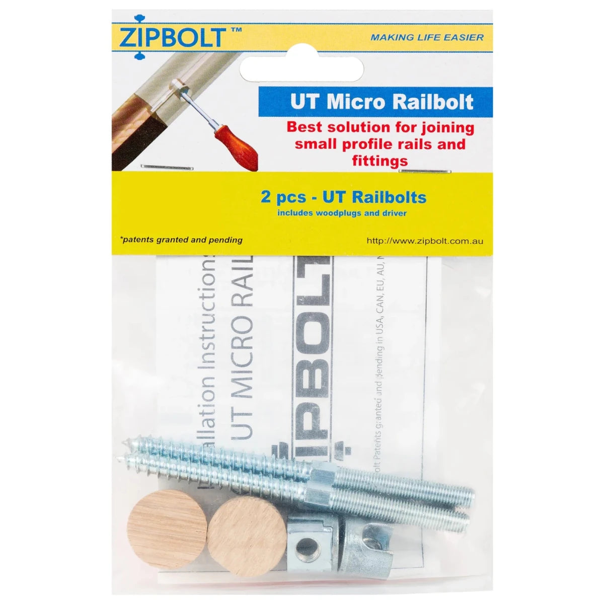 Micro Railbolt – Low Profile Staircase Handrail to Fittings Connector ...