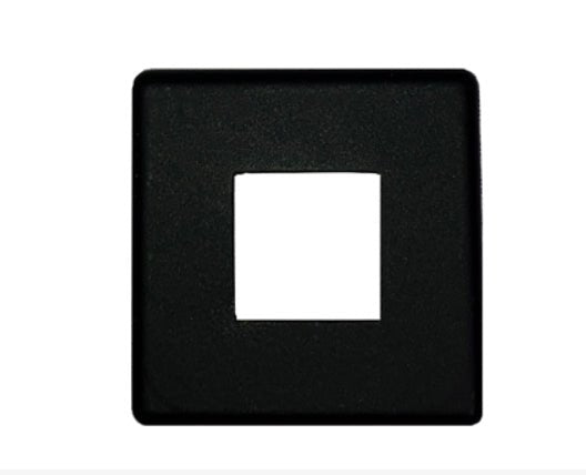 SH907 | 1/2" Flat Iron Baluster shoe | Low Profile | Satin Black - All Things Stairs