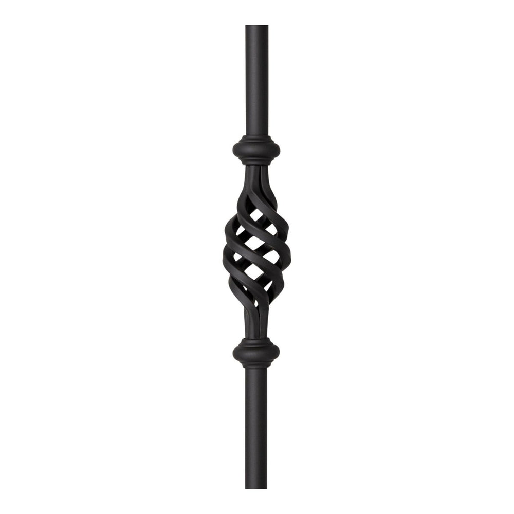 2GR11 | Iron Baluster | Round | Single Basket | 5/8" - All Things Stairs