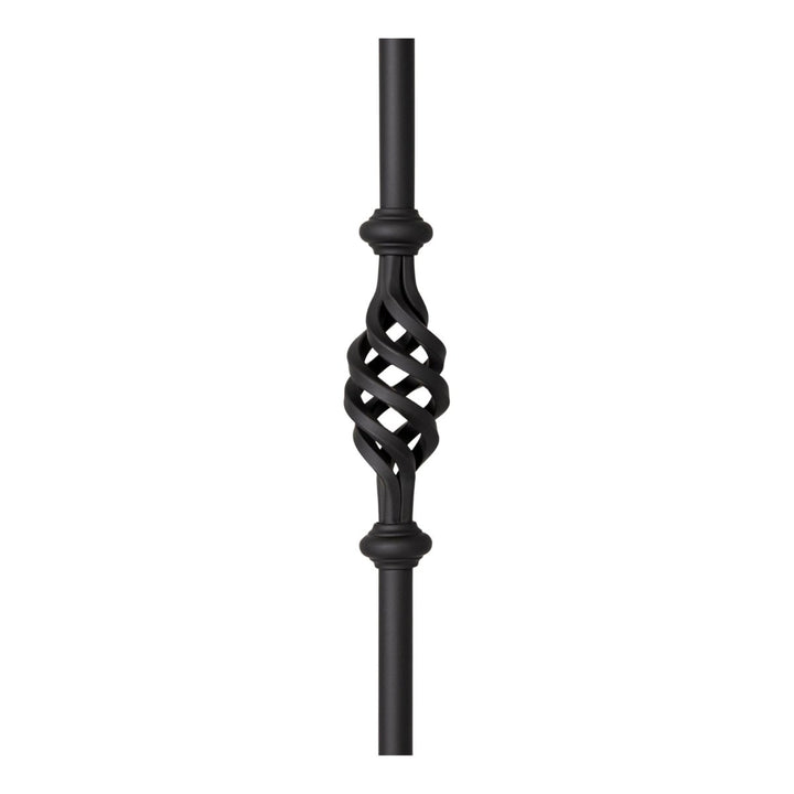 2GR11 | Iron Baluster | Round | Single Basket | 5/8" - All Things Stairs