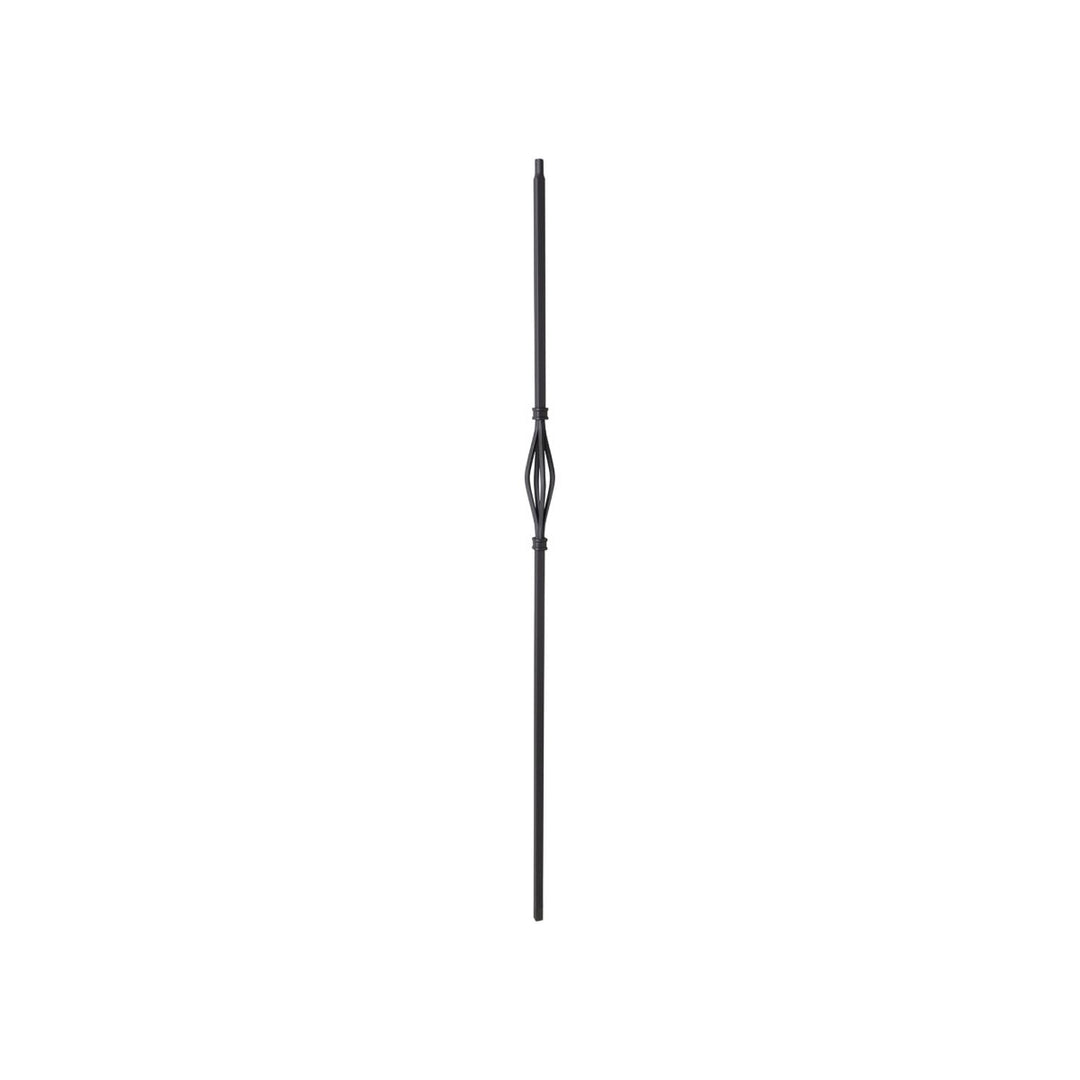 2GR18 | Iron Baluster | Round | Slimline Basket | 5/8" - All Things Stairs