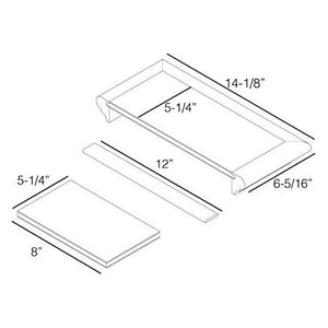 Complete Universal Tread Kit - False Tread Cap, Riser, and Trim
