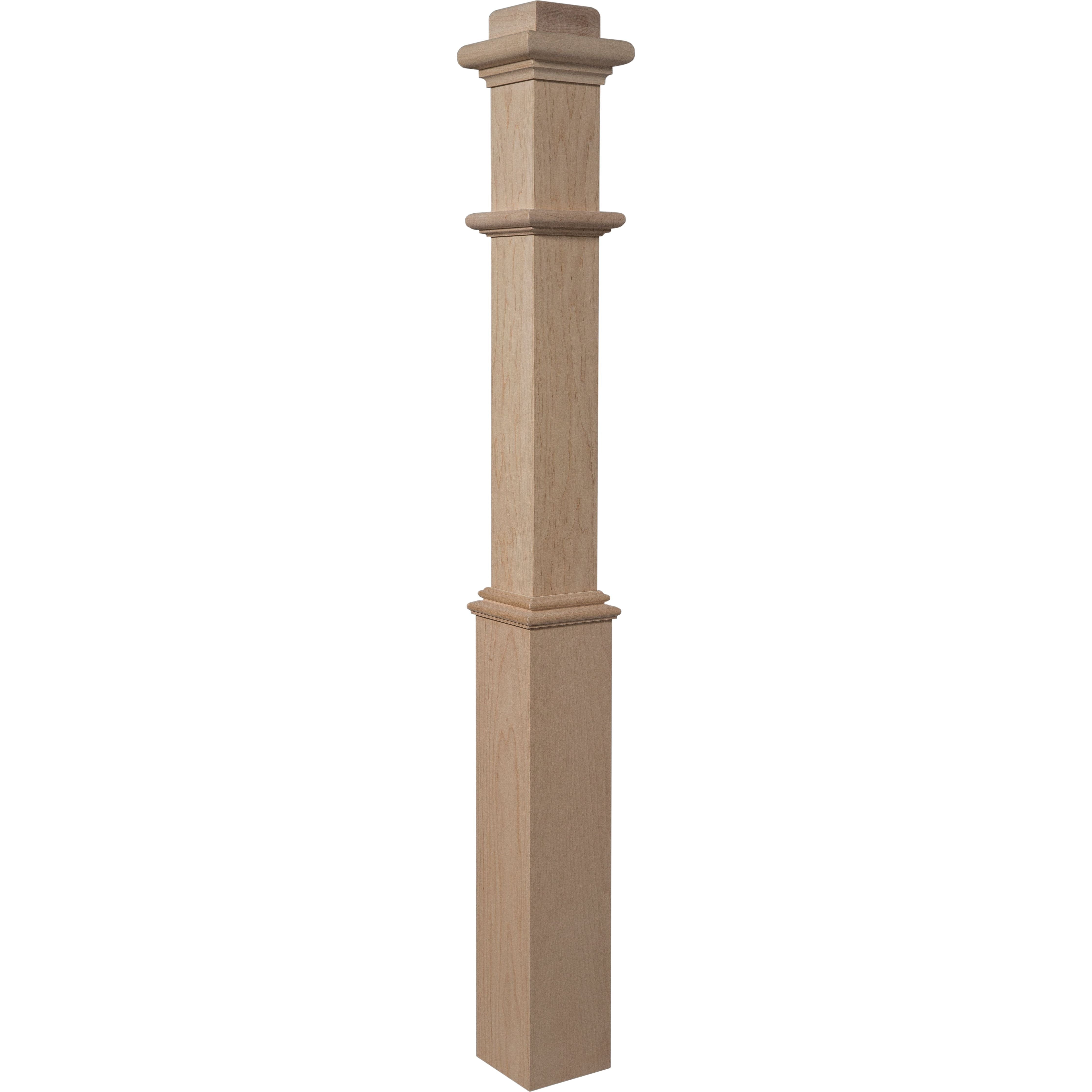960 | Box Newel | Plain Style With Pedestal | 48" x 4 1/2"